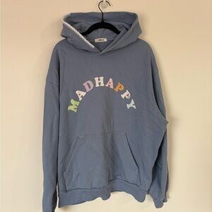 Madhappy Pastel Lettering Blue Hoodie